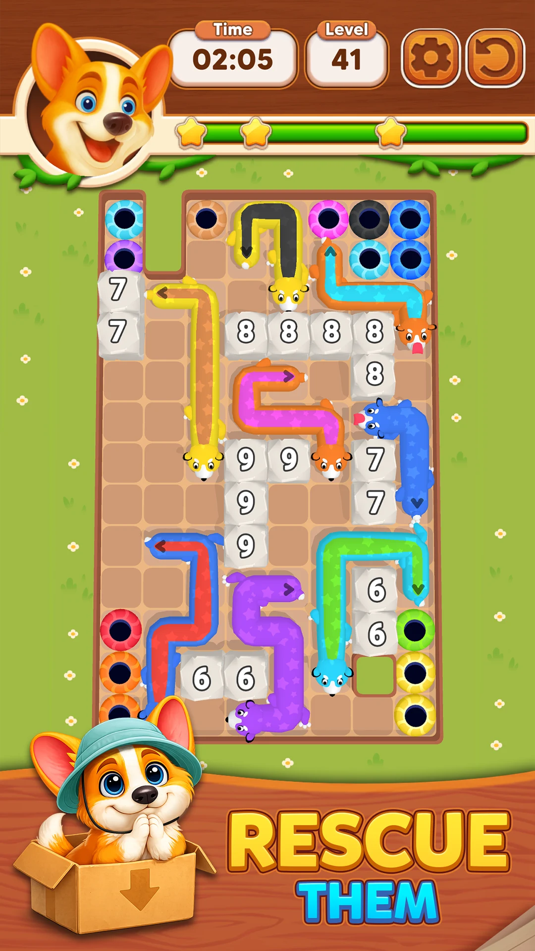 Barky Escape - Slide Puzzle screenshot
